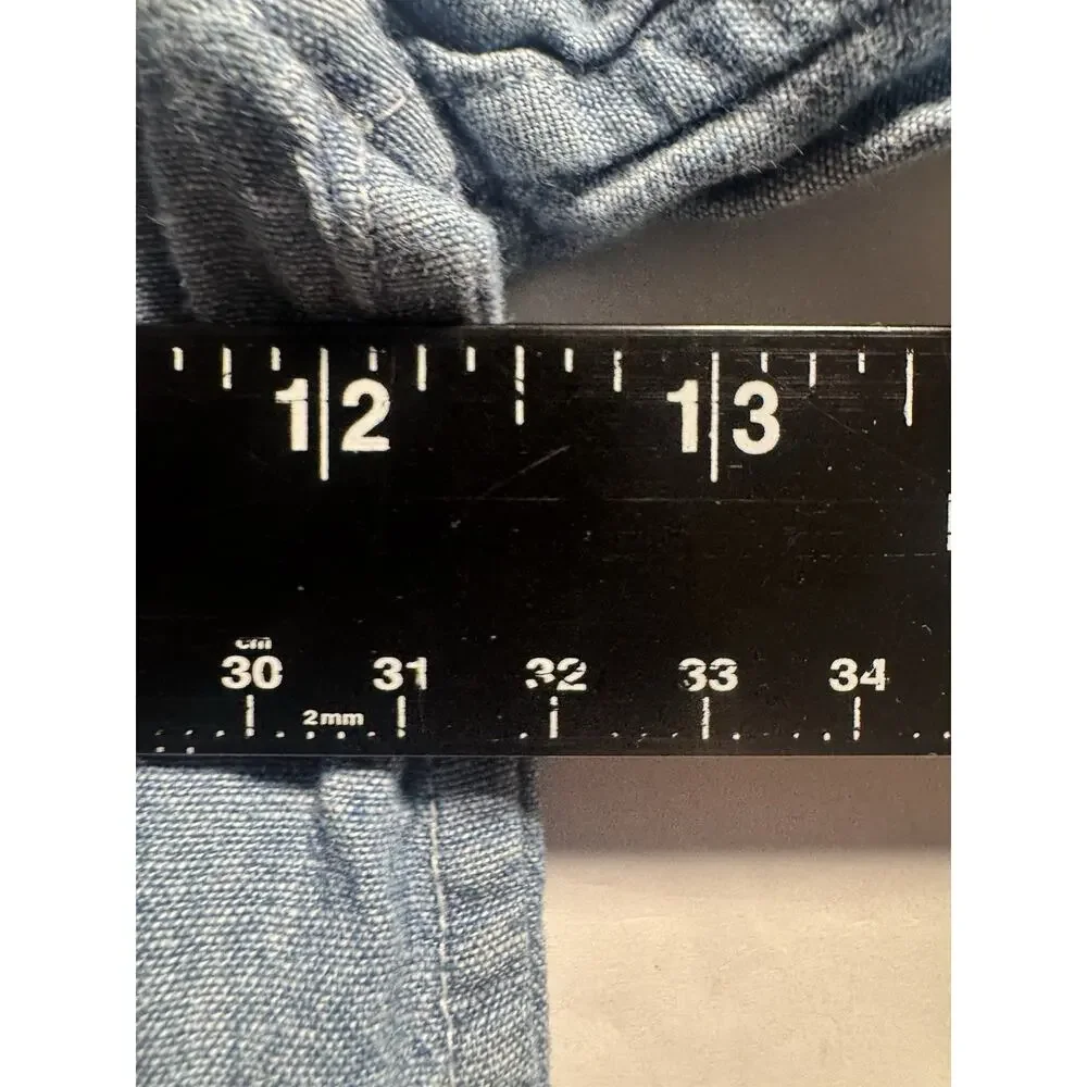 Polo Ralph Lauren Kids Size 6 Blue Chambray Long Sleeve Button Down Shirt Pony